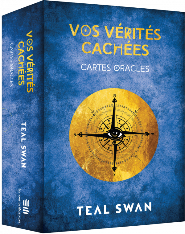 Visuel 3D du coffret Vos vérités cachées, par Teal Swan. Publié aux Éditions de Mortagne.