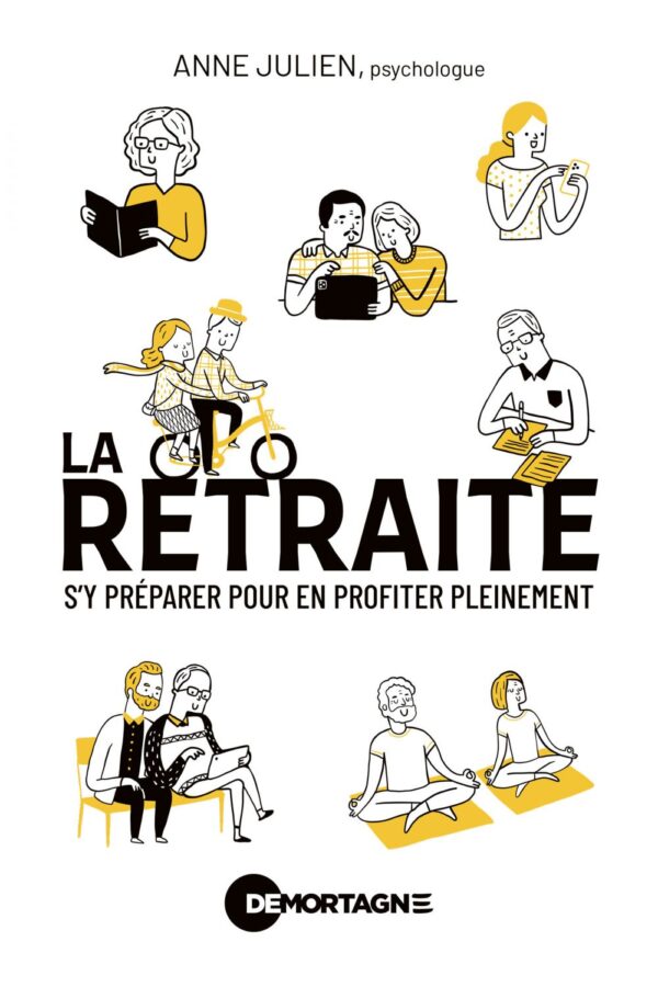 Couverture : La retraite, par Anne Julien. Guide pratique publié aux Éditions de Mortagne.