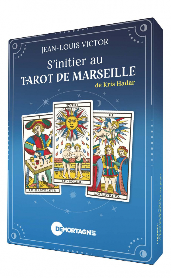 Montage en 3D du coffret S'initier au Tarot de Marseille, par Jean-Louis Victor